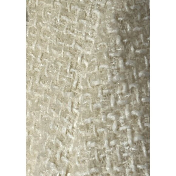 Tahari ASL Beige Cream Metallic Wool blend Tweed Textured Blazer Jacket - Picture 11 of 13
